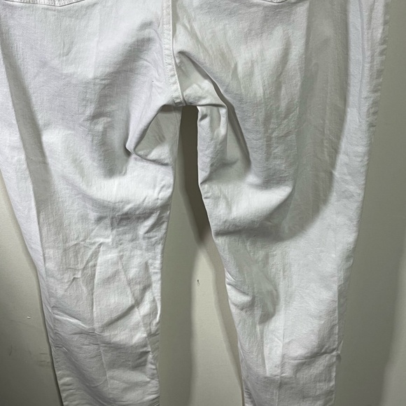 LL Bean Classic Fit White Jeans Sz 16 M/T - Picture 6 of 8